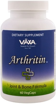 Arthritin, 60 Veggie Caps by Vaxa International, 補品，健康，關節炎 HK 香港