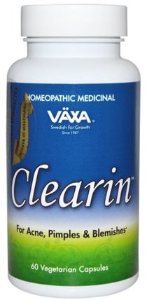 Clearin, 60 Veggie Caps by Vaxa International, 健康，痤瘡 HK 香港