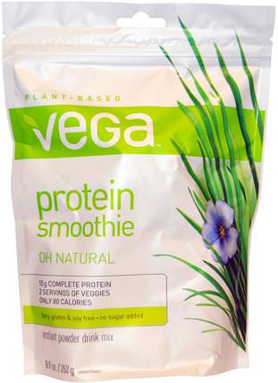Protein Smoothie, Oh Natural, 8.9 oz (252 g) by Vega, 健康 HK 香港