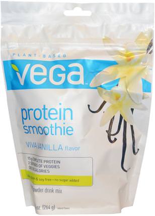 Protein Smoothie, Viva Vanilla Flavor, 9.3 oz (264 g) by Vega, 健康 HK 香港