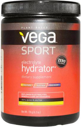 Sport, Electrolyte Hydrator, Lemon Lime, 6.2 oz (176 g) by Vega, 運動，電解質飲料補水 HK 香港