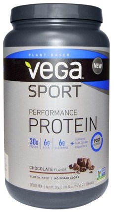 Sport Performance Protein, Chocolate, 29.5 oz (837 g) by Vega, 運動，運動，蛋白質 HK 香港