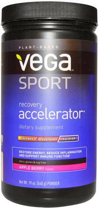 Sport, Recovery Accelerator, Powder, Apple Berry, 19 oz (540 g) by Vega, 運動，運動 HK 香港