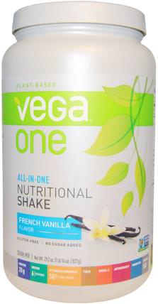 Vega One, Nutritional Shake, French Vanilla Flavor, 29.2 oz (827 g) by Vega, 補品，超級食品 HK 香港