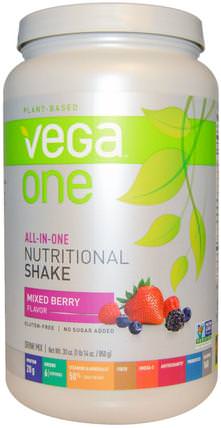 Vega One Shake, Mixed Berry, 30 oz (850 g) by Vega, 補品，超級食品 HK 香港