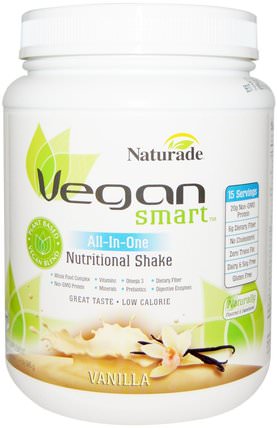 VeganSmart, All-In-One Nutritional Shake, Vanilla, 22.8 oz (645 g) by Vegan Smart, 補品，超級食品 HK 香港