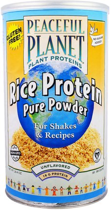 Rice Protein Pure Powder, Unflavored, 20.4 oz (580 g) by VegLife, 補充劑，蛋白質，大米蛋白質 HK 香港