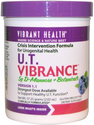 U.T. Vibrance, 5 g D-Mannose + Botanicals, Version 1.1, 2.02 oz (57.25 g) by Vibrant Health, 補充劑，d-甘露糖 HK 香港