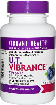 U.T. Vibrance, Version 1.1, 50 Vegipure Tablets by Vibrant Health, 補充劑，d-甘露糖 HK 香港