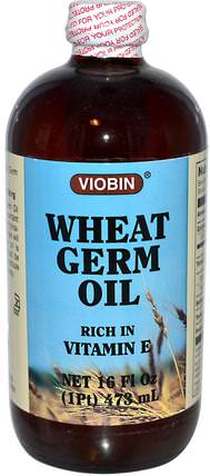 Wheat Germ Oil, 16 fl oz (473 ml) by Viobin, 補充劑，小麥胚芽油 HK 香港