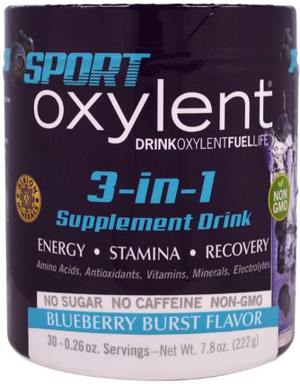 3-in-1 Supplement Drink, Blueberry Burst, 7.8 oz (222 g) by Vitalah, 運動，電解質飲料補水 HK 香港