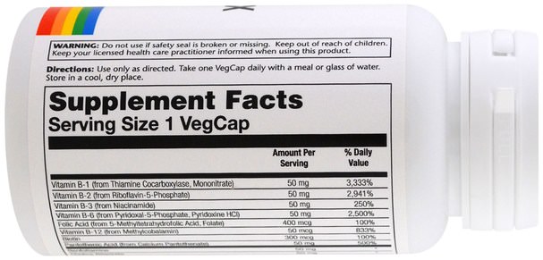 維生素，葉酸 - Solaray, Methyl B-Complex 50, 60 Veggie Caps