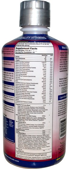 維生素，液體多種維生素 - Heaven Sent Naturals, Balanced Essentials, Liquid Vitamin, 32 fl oz (946 ml)
