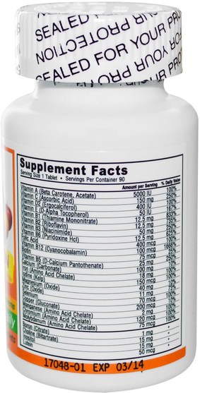 維生素，多種維生素 - Deva, Vegan, Multivitamin & Mineral Supplement, 90 Coated Tablets
