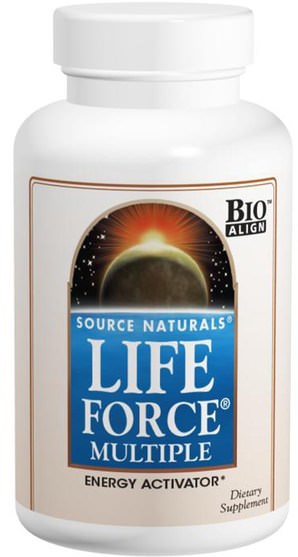 維生素，多種維生素，生命力 - Source Naturals, Life Force Multiple, 120 Tablets