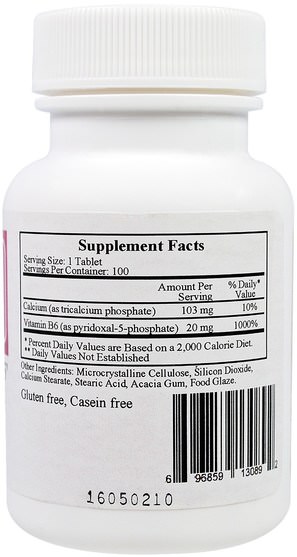 維生素，維生素b，維生素b6 - 吡哆醇 - Cardiovascular Research Ltd., Pyridoxal 5 Phosphate, 100 Tablets