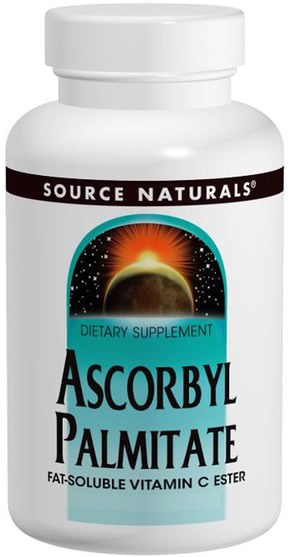 維生素，維生素C抗壞血酸棕櫚酸酯（c酯） - Source Naturals, Ascorbyl Palmitate, 500 mg, 90 Capsules