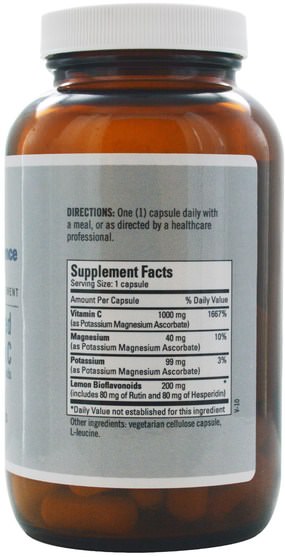 維生素，維生素C緩衝 - Metabolic Maintenance, Buffered Vitamin C with Bioflavonoids, 1000 mg, 90 Capsules