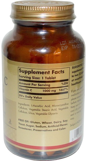 維生素，維生素c - Solgar, Vitamin C, 1000 mg, 90 Tablets