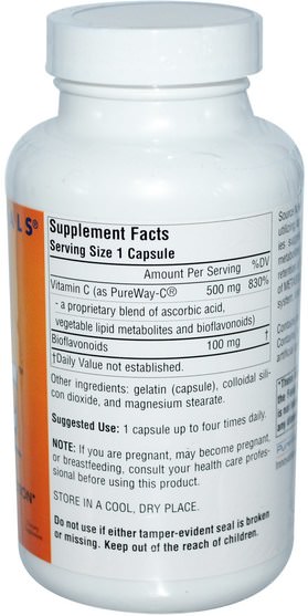維生素，維生素c - Source Naturals, Metabolic C, 500 mg, 180 Capsules
