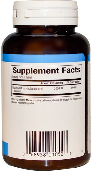 維生素，維生素D3 - Natural Factors, Vitamin D3, 2000 IU, 90 Tablets