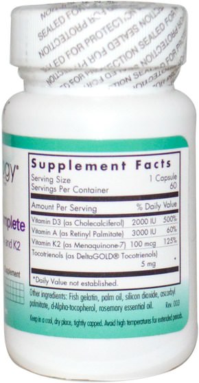 維生素，維生素D3 - Nutricology, Vitamin D3 Complete, 60 Fish Gelatin Capsules
