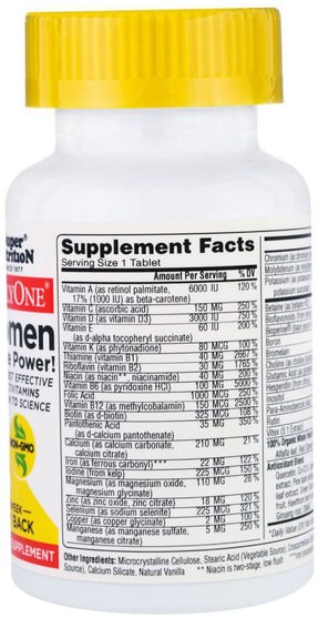 維生素，女性多種維生素 - Super Nutrition, SimplyOne, Women Triple Power Multivitamin, 30 Tablets