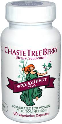 Chaste Tree Berry, Vitex Extract Plus for Women, 60 Veggie Caps by Vitanica, 草藥，純潔的漿果 HK 香港