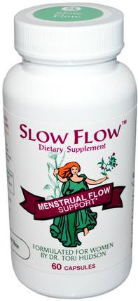 Slow Flow, Menstrual Flow Support, 60 Capsules by Vitanica, 健康，經前綜合症，經前期 HK 香港