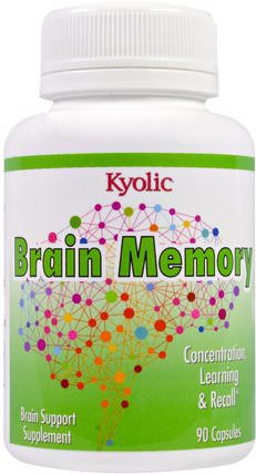 Brain Memory, 90 Capsules by Wakunaga - Kyolic, 草藥，銀杏葉 HK 香港