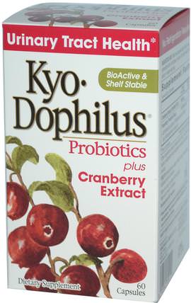 Kyo-Dophilus, Probiotics, Plus Cranberry Extract, 60 Capsules by Wakunaga - Kyolic, 草藥，酸果蔓汁提取物 HK 香港