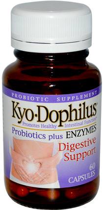 Kyo Dophilus, Probiotics Plus Enzymes, 60 Capsules by Wakunaga - Kyolic, 健康 HK 香港