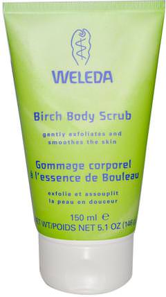 Birch Body Scrub, 5.1 oz (146 g) by Weleda, 洗澡，美容，沐浴露 HK 香港