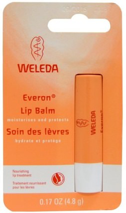 Everon Lip Balm, 0.17 oz (4.8 g) by Weleda, 洗澡，美容，唇部護理，唇膏 HK 香港