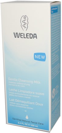Gentle Cleansing Milk, 3.4 fl oz (100 ml) by Weleda, 美容，面部護理，潔面乳，皮膚類型中性至乾性皮膚 HK 香港