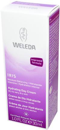Hydrating Day Cream, Iris, 1.0 fl oz (30 ml) by Weleda, 美容，面部護理，面霜，乳液，健康，皮膚，面霜日 HK 香港