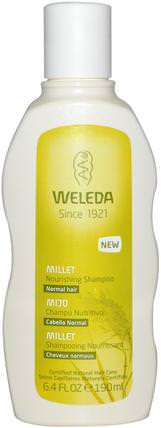 Millet Nourishing Shampoo, 6.4 fl oz (190 ml) by Weleda, 洗澡，美容，洗髮水，頭髮，頭皮，護髮素 HK 香港
