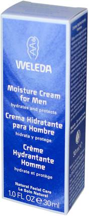 Moisture Cream for Men, 1.0 fl oz (30 ml) by Weleda, 美容，面部護理，面霜乳液，精華素，沐浴，剃須，剃須後 HK 香港