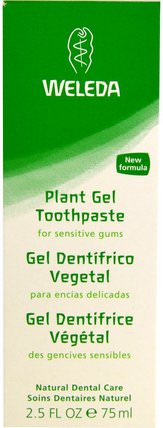 Plant Gel Toothpaste, 2.5 fl oz (75 ml) by Weleda, 洗澡，美容，牙膏 HK 香港