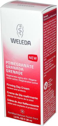 Pomegranate Grenade, Firming Day Cream, 1.0 fl oz (30 ml) by Weleda, 美容，面部護理，面霜，乳液，浴，摩洛哥堅果 HK 香港