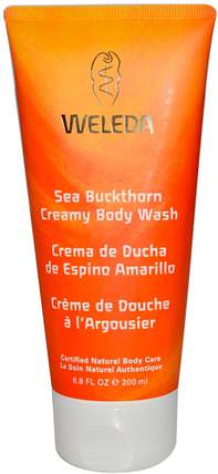 Sea Buckthorn Creamy Body Wash, 6.8 fl oz (200 ml) by Weleda, 沐浴，美容，沐浴露，沙棘美容 HK 香港