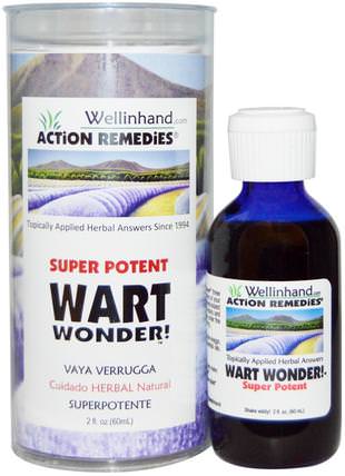 Super Potent, Wart Wonder!, 2 fl oz (60 ml) by Wellinhand Action Remedies, 健康，皮膚 HK 香港