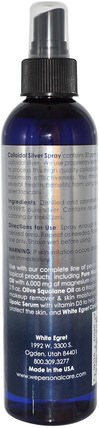 Colloidal Silver Spray, 30 ppm, 8 fl oz (237 ml) by White Egret Personal Care, 補品，礦物質，膠體銀 HK 香港