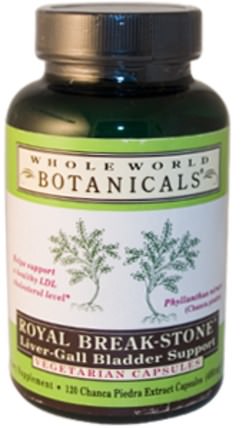 Royal Break-Stone, Liver-Gall Bladder Support, 400 mg, 120 Vegetarian Capsules by Whole World Botanicals, 健康，膽囊 HK 香港