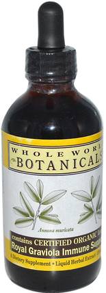 Royal Graviola Immune Support, 4 oz (120 ml) by Whole World Botanicals, 健康，感冒流感和病毒，免疫系統，草藥，graviola HK 香港