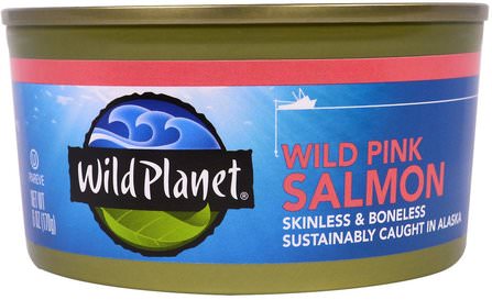 Wild Pink Salmon, 6 oz (170 g) by Wild Planet, 健康 HK 香港
