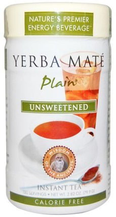Wisdom of the Ancients, Yerba Mate Plain, Unsweetened, Instant Tea, 2.82 oz (79.9 g) by Wisdom Natural, 食物，涼茶，馬黛茶 HK 香港