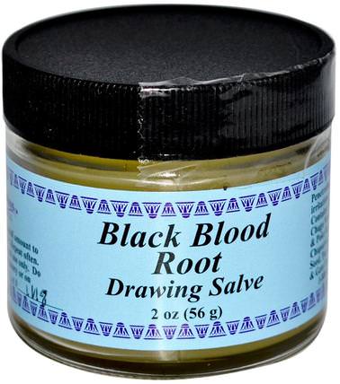 Black Blood Root, Drawing Salve, 2 oz (56 g) by WiseWays Herbals, 草藥，草藥 HK 香港