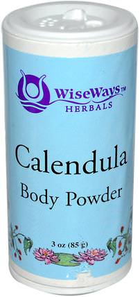 Calendula Body Powder, 3 oz (85 g) by WiseWays Herbals, 洗澡，美容，腳部護理 HK 香港