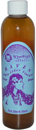 Raven, Apple Cider Vinegar Hair Rinse, 8 fl oz by WiseWays Herbals, 補充劑，蘋果醋，頭髮，頭皮 HK 香港